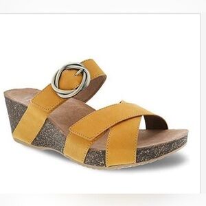 Dansko Susie Wedge Slide Sandals 38 7.5-8
